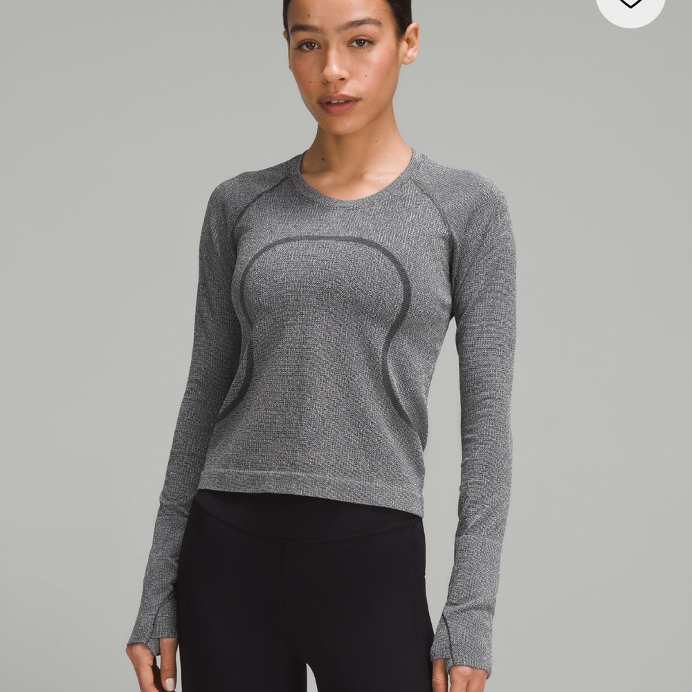 29. NWT- Lululemon Swiftly Tech Long-Sleeve Shirt 2.0 Waist Length Sparkle